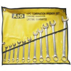 Black Hand Combination Wrench Set - 11pcs/Set - 8-24 mm - AIG